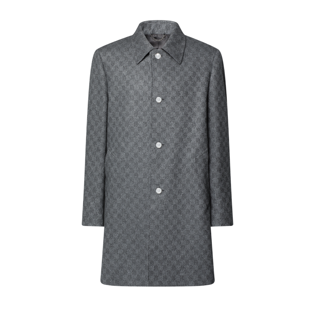 【タグ付き未使用】LOUIS VUITTON テクニカル ウール Pコート48 Damier Wool Overcoat - Ready-to-Wear 1AKKM2 | LOUIS VUITTON